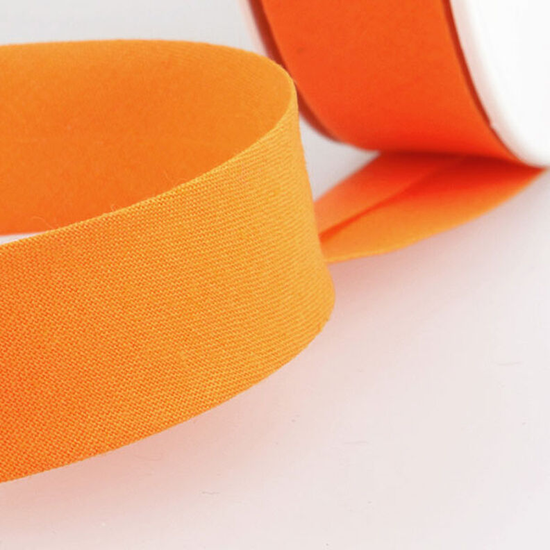 Šikmý proužek Polycotton [20 mm] – oranžová,  image number 2