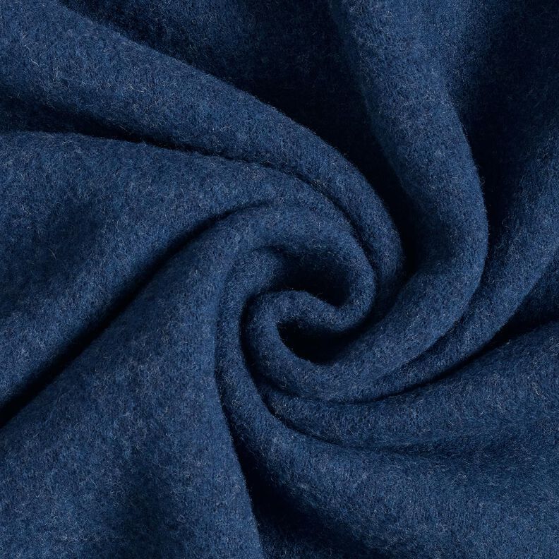 Vlněný fleece z čisté ovčí vlny Jednobarevné provedení – namornicka modr, image number 1