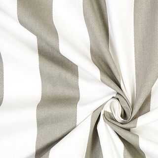 Bavlněný kepr Pruhy 2 – šedá/bílá, 