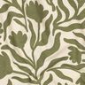 Teplákovina počesaná nebělené Květiny | Poppy Fabrics – kremová/khaki,  thumbnail number 2