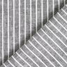 Směs lnu a bavlny &Scaron;irok&eacute; pruhy &ndash; čern&aacute;/b&iacute;l&aacute;,  thumbnail number 4