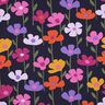 Francouzské froté letní teplákovina Barevné květiny | Poppy Fabrics – namornicka modr,  thumbnail number 1