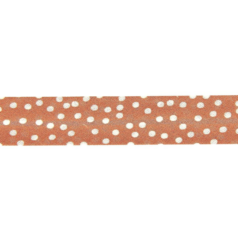 Šikmý proužek rozptýlené tečky [20 mm] – terracotta,  image number 1