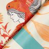 Saténový panel s ptáky a vílami | Katia Fabrics – modrá aqua/kremová,  thumbnail number 4