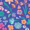 Bavlněný popelín Meadow Flower digitální potisk | Nerida Hansen – královská modr/světle tyrkysová,  thumbnail number 1