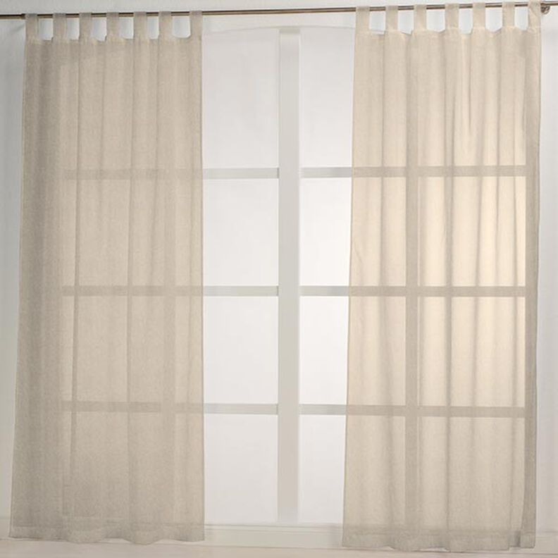 Dekorační látka Voál Lurex – přírodni/stříbrná,  image number 6