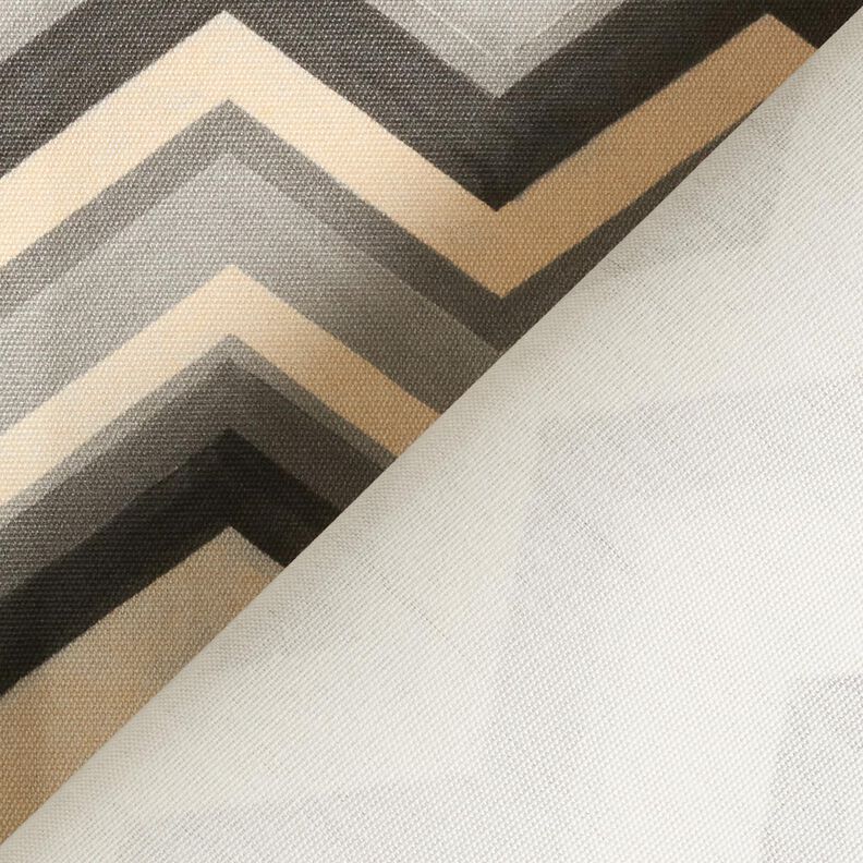 Látka pro venkovní použití Plátno Zoubkovaný – šedá,  image number 4