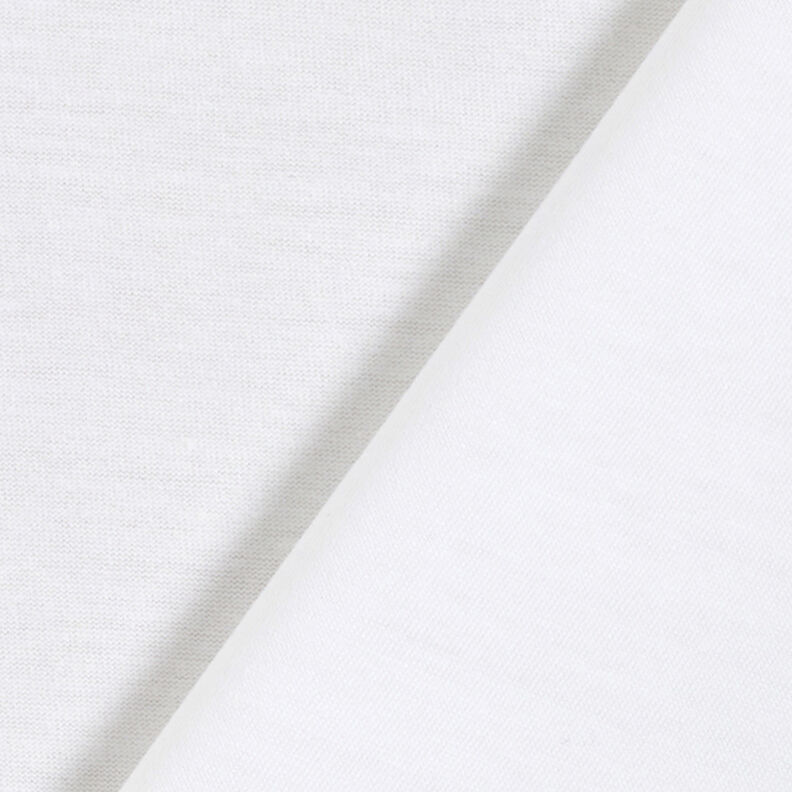 PUL Bavlněný žerzej jednobarevné – bílá,  image number 3