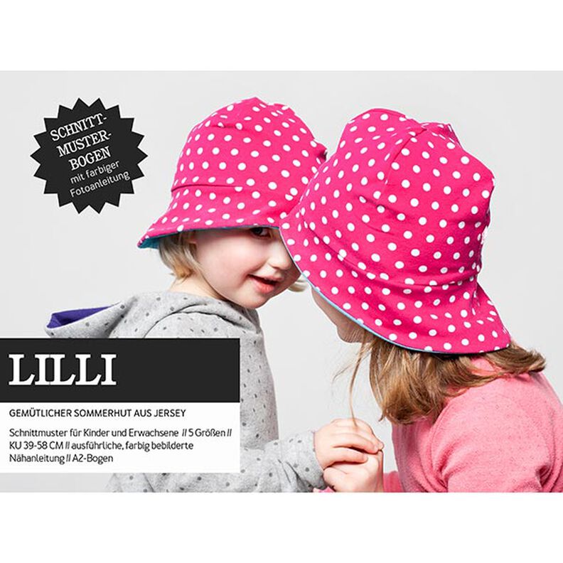 LILLI – pohodlný klobouk z žerzeje, Studio Schnittreif,  image number 1