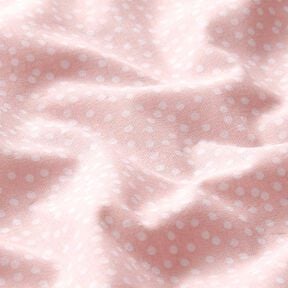 Bavlněná látka Kreton Nepravidelné puntíky – rose, 