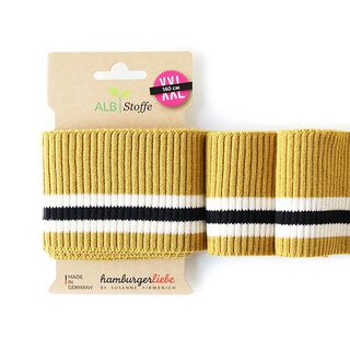 GOTS Bio náplety CUFF ME RIPPED [140 cm | 8 cm] | Albstoffe | Hamburger Liebe, 
