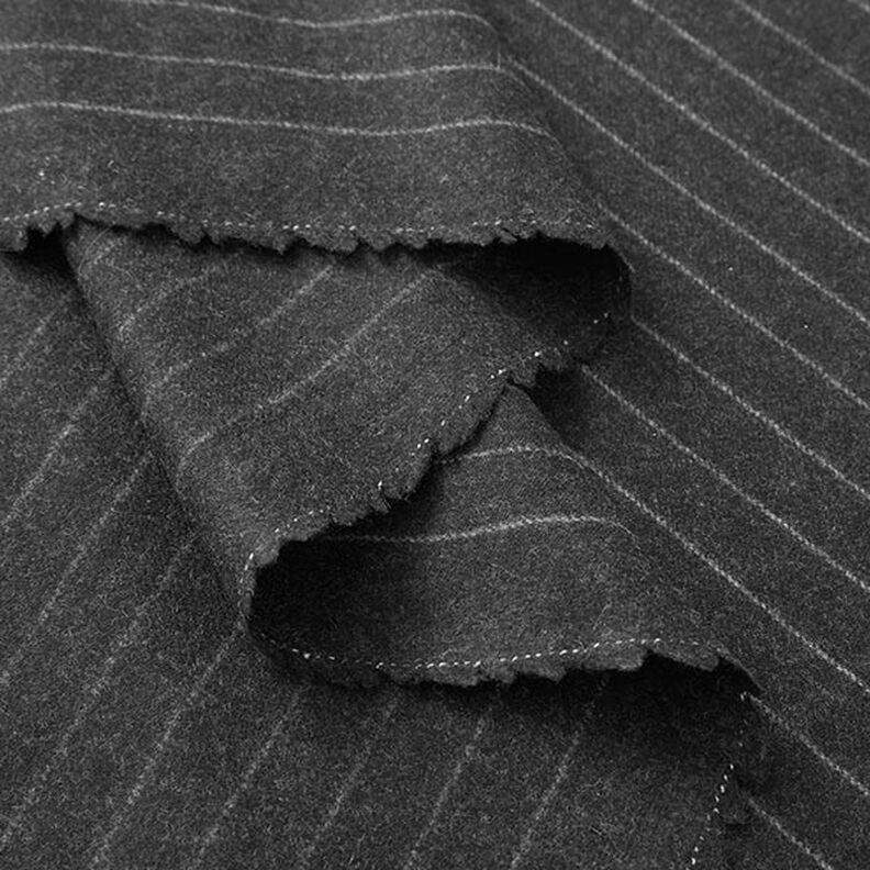Vlněná pletenina široký proužek – granitová,  image number 3