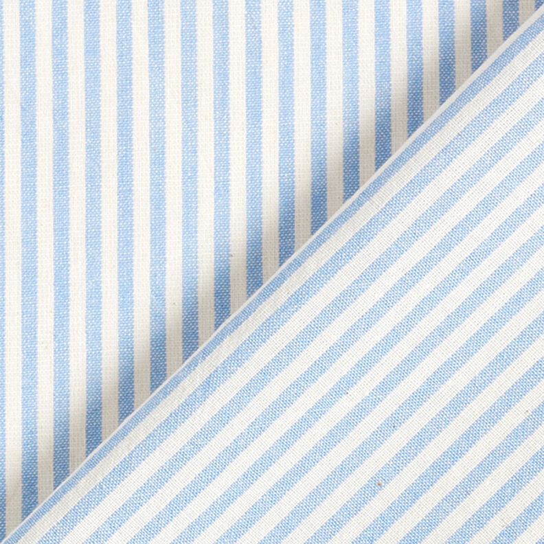 Směs bavlny a viskózy proužky – světle modra/vlněná bílá,  image number 4