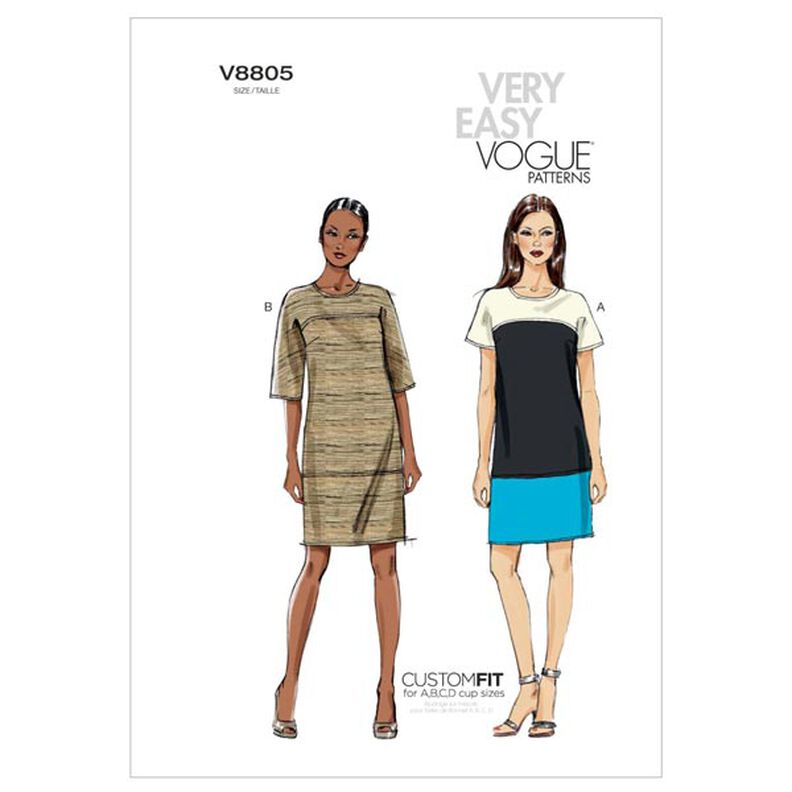 Šaty, Vogue 8805 | 42 - 50,  image number 1