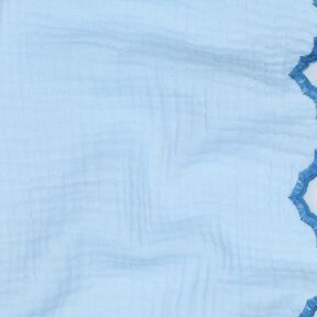 Mušelín / dvojitá mačkaná tkanina Oboustranně zahnutý okraj  | Poppy Fabrics – světle, 