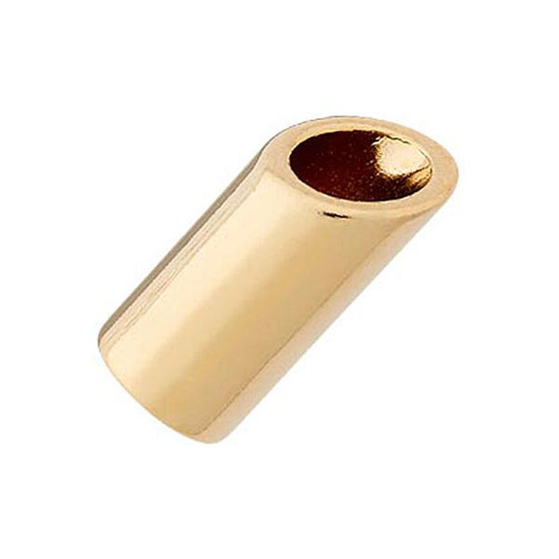 Koncovka na šňůrky [ Ø 5 mm ] – zlatá kovový,  image number 1