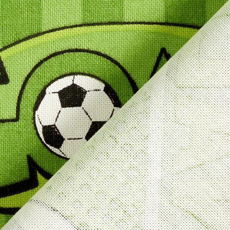 Dekorační látka Polopanama Fotbalový zápas – zelená,  image number 3