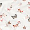 Mušelín / dvojitá mačkaná tkanina Krásní motýly digitální potisk | Poppy Fabrics – slonová,  thumbnail number 2