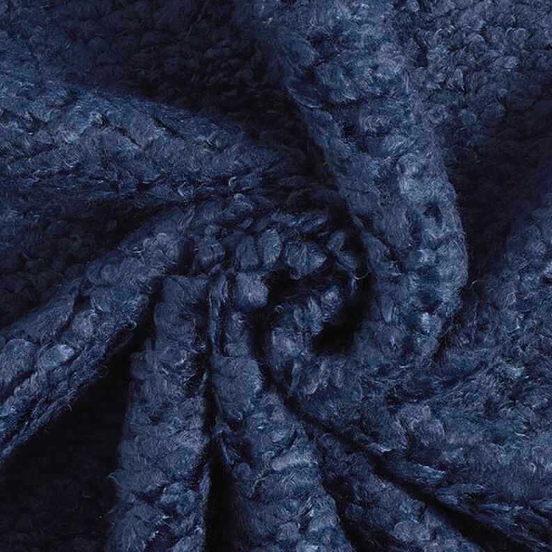 Imitace kůže s umělou kožešinou Uni – černá/namornicka modr,  image number 6