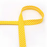 Šikmý proužek Puntíky [18 mm] – sluníčkově žlutá,  thumbnail number 2