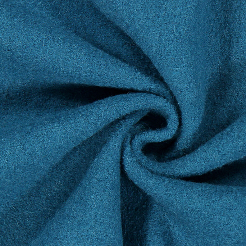 Valchovaný vlněný loden – ocelová modr,  image number 1