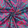 Bavlněný satén Lush Leaves | Nerida Hansen – tyrkysová/purpurová,  thumbnail number 3