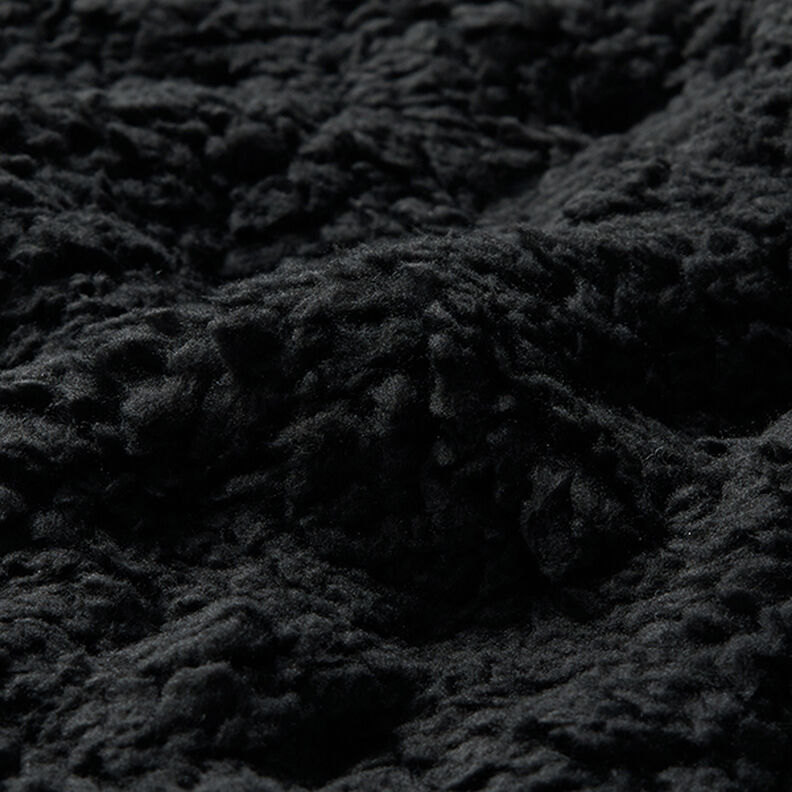 Materiál sherpa jednobarevný – černá,  image number 2