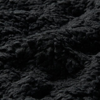 Materiál sherpa jednobarevný – černá, 