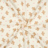 GOTS Mušelín / dvojitá mačkaná tkanina Ptáci a srdce | Poppy Fabrics – vlněná bílá,  thumbnail number 4