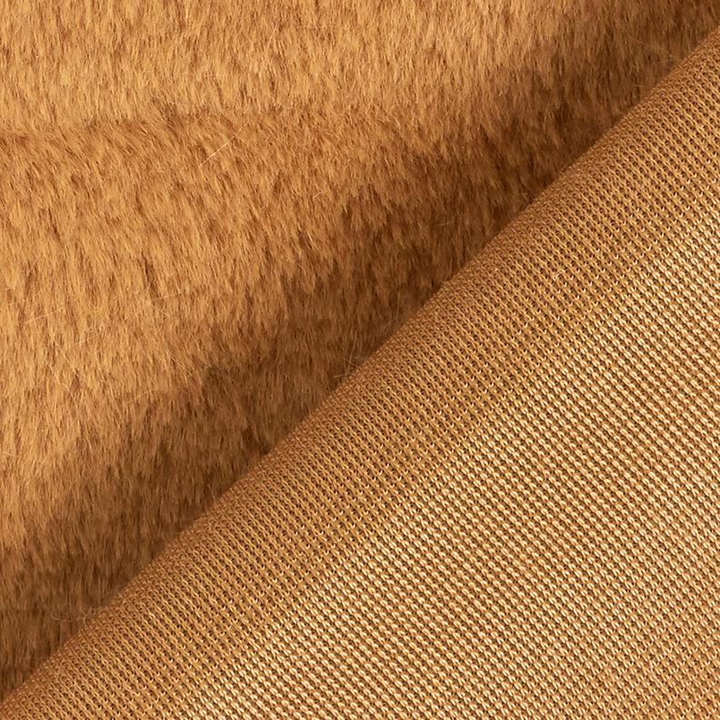 kvalitní jednobarevné umělé kožich – srnčí hnědá,  image number 3