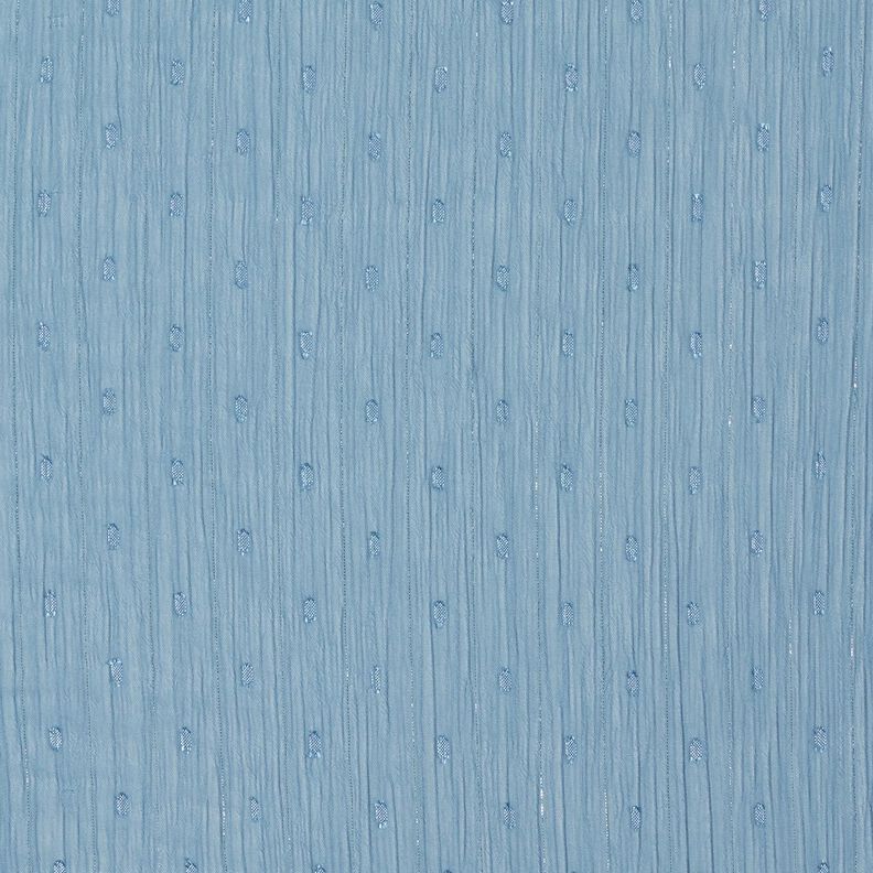 Šifonové dobby s kovovými proužky – brilantní modrá/stříbrná metalická,  image number 1