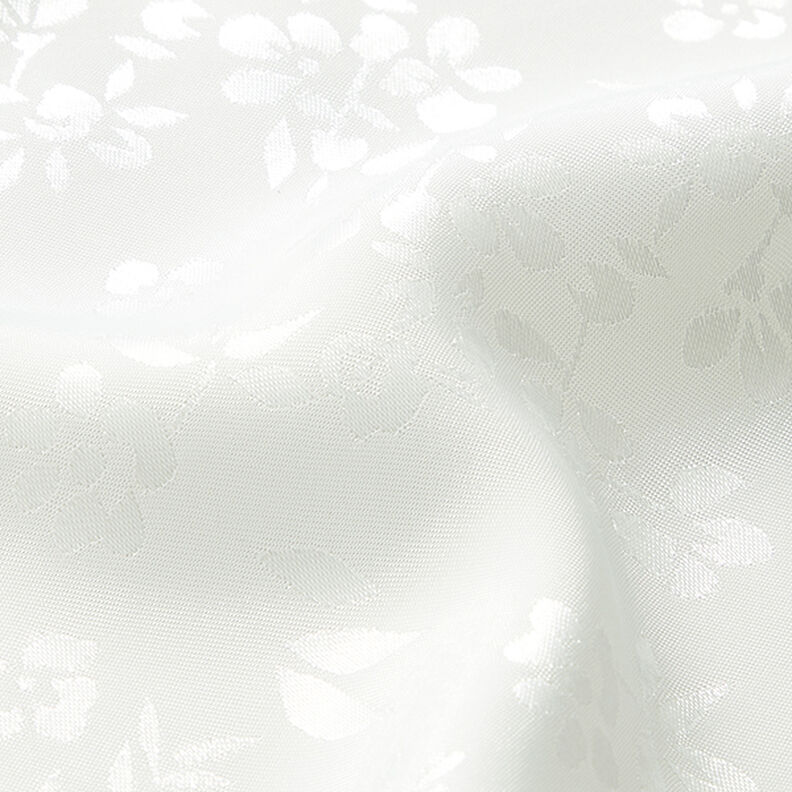 Saténová podšívka květiny – bílá,  image number 2