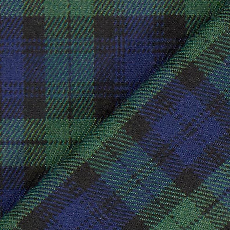Skotská kostka strečová – namornicka modr/zelená,  image number 3