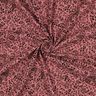 Mušelín / dvojitá mačkaná tkanina Dvoubarevné květy  | Poppy Fabrics – tmavě starorůžová/černá,  thumbnail number 3