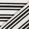Viskózový žerzej s nepravidelnými třpytivými pruhy – vlněná bílá/černá,  thumbnail number 4