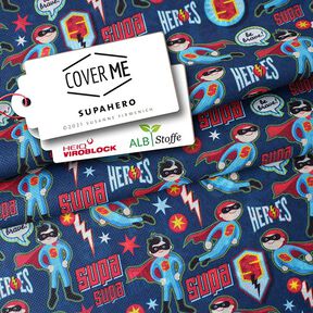 SHIELD CoverMe HEIQ Viroblock Supahero – namornicka modr | Albstoffe, 