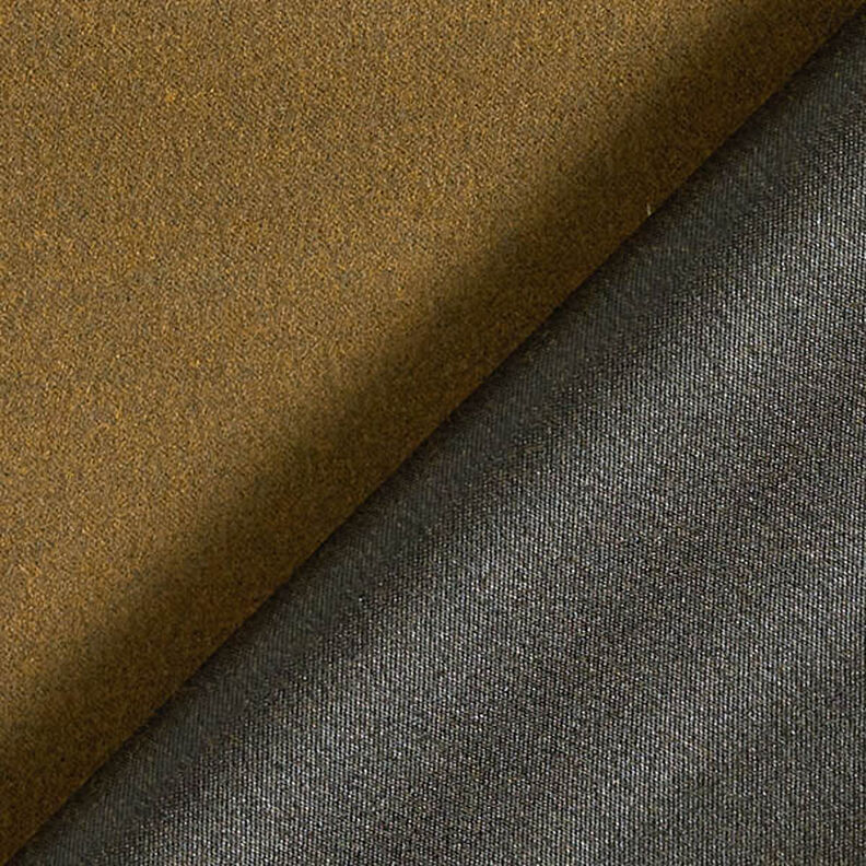 Kabátová tkanina velur Uni – khaki, image number 3