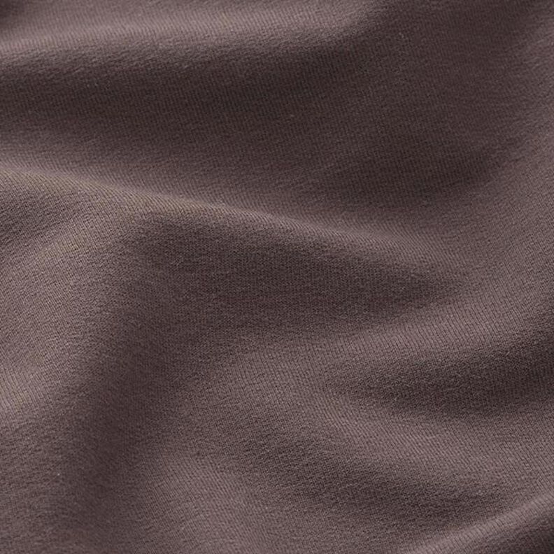 Lehká bavlněná teplákovina jednobarevná – tmavě hnědá,  image number 4