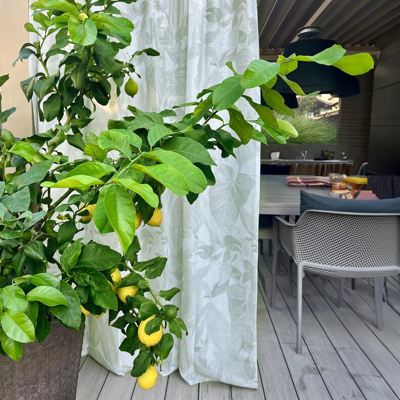 Outdoor Látka na záclony Listy 315 cm  – přírodni,  image number 7