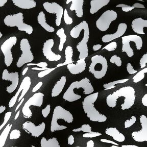 Plavkovina Abstraktní leopardí skvrny – černomodrá/bílá, 