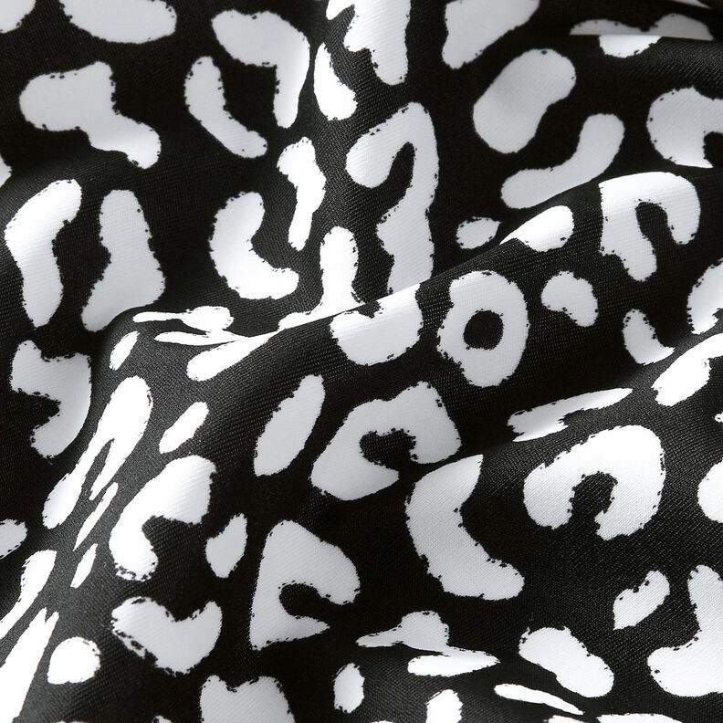Plavkovina Abstraktní leopardí skvrny – černomodrá/bílá,  image number 2