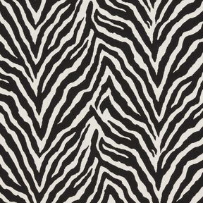 Dekorační látka Žakár Zebra – slonová kost/černá, 