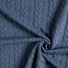 Žakárové žerzejové kloké Copánkový vzor – džínově modrá,  thumbnail number 3