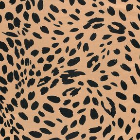 Romanit žerzej Leopardí potisk – mocca/černá, 