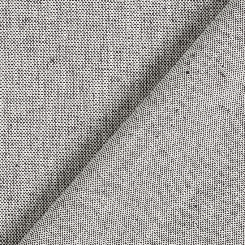 Dekorační látka Polopanama Lehká struktura – černá/světle béžová | Zbytek 50cm, image number 4