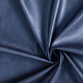Streč Imitace kůže Metalický – namornicka modr, 