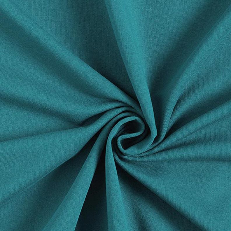 Lehké francouzské froté jednobarevné – petrolejová,  image number 1