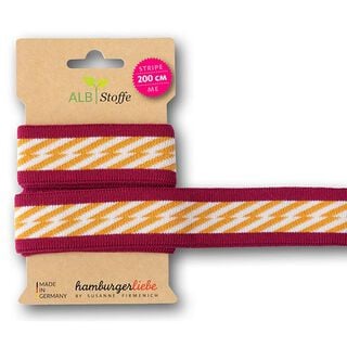 GOTS Bio žakárové stuhy STRIPE ME ICON [200 cm | 3,5 cm] | Albstoffe | Hamburger Liebe, 