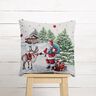 Panel Gobelín Santa Claus, materiál s lurexem – vlněná bílá,  thumbnail number 5