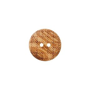 Dřevěný knoflík 2dírkový – béžová, 
